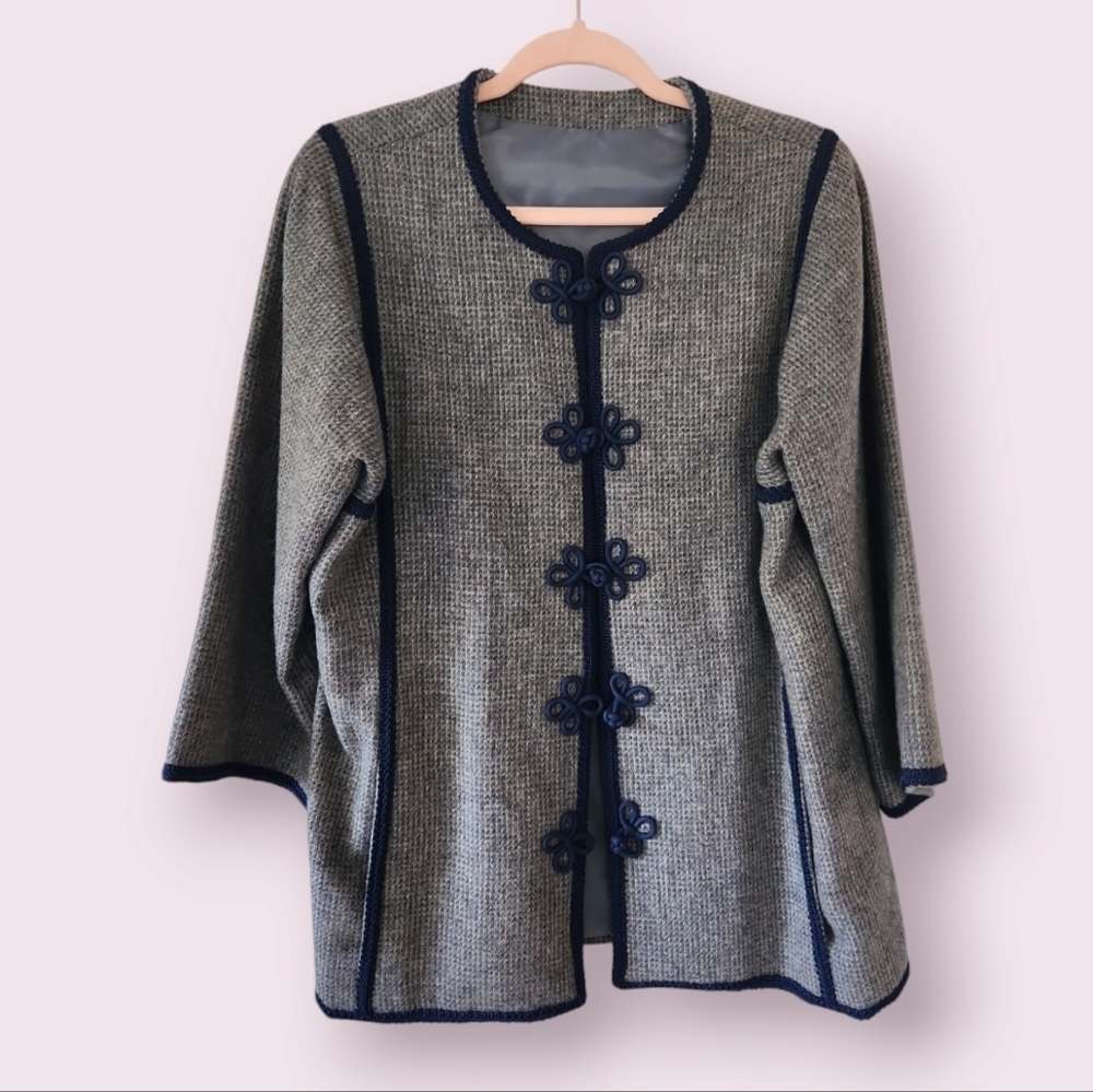 Vintage Sergeant‎ Pepper Tweed Wool Jacket Blazer